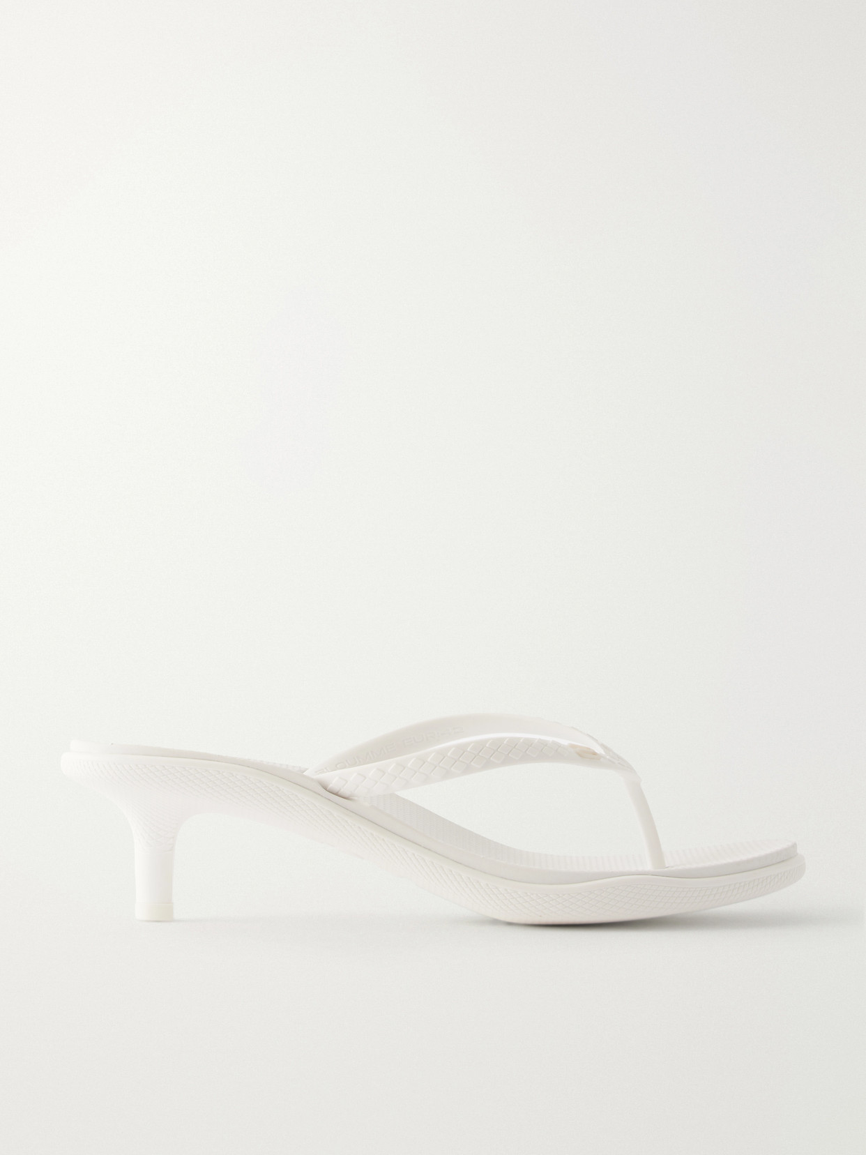 Bloumme Arc 40 Rubber Thong Sandals In White