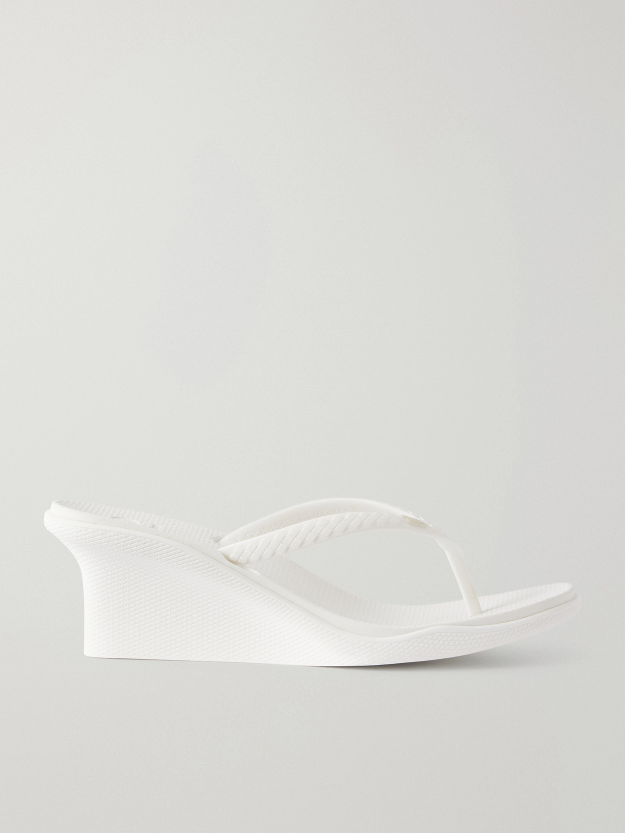 Bloumme Pilar Recycled Thong Sandals In White