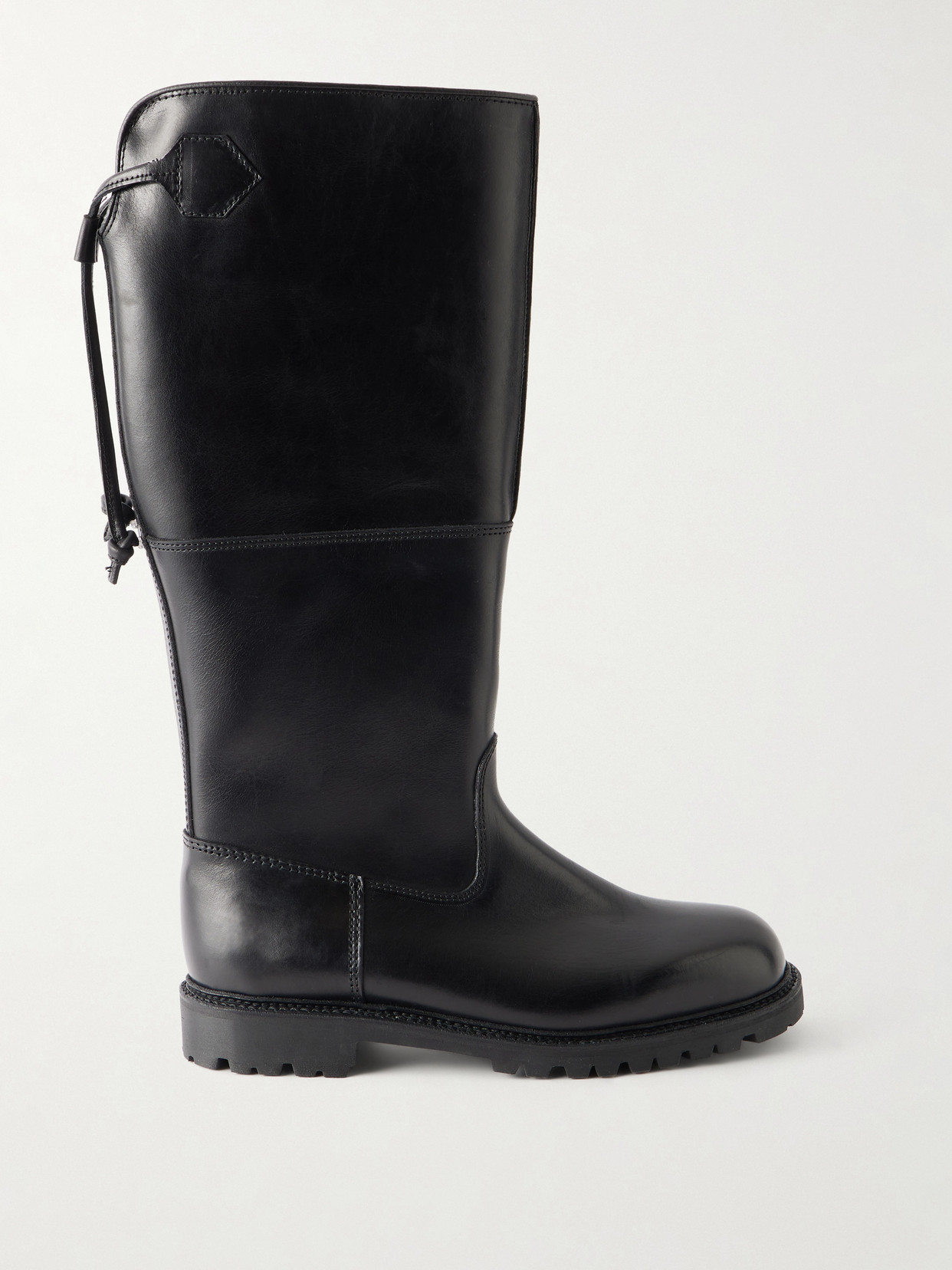 Rier Forest Leather Knee-high Boots In Black