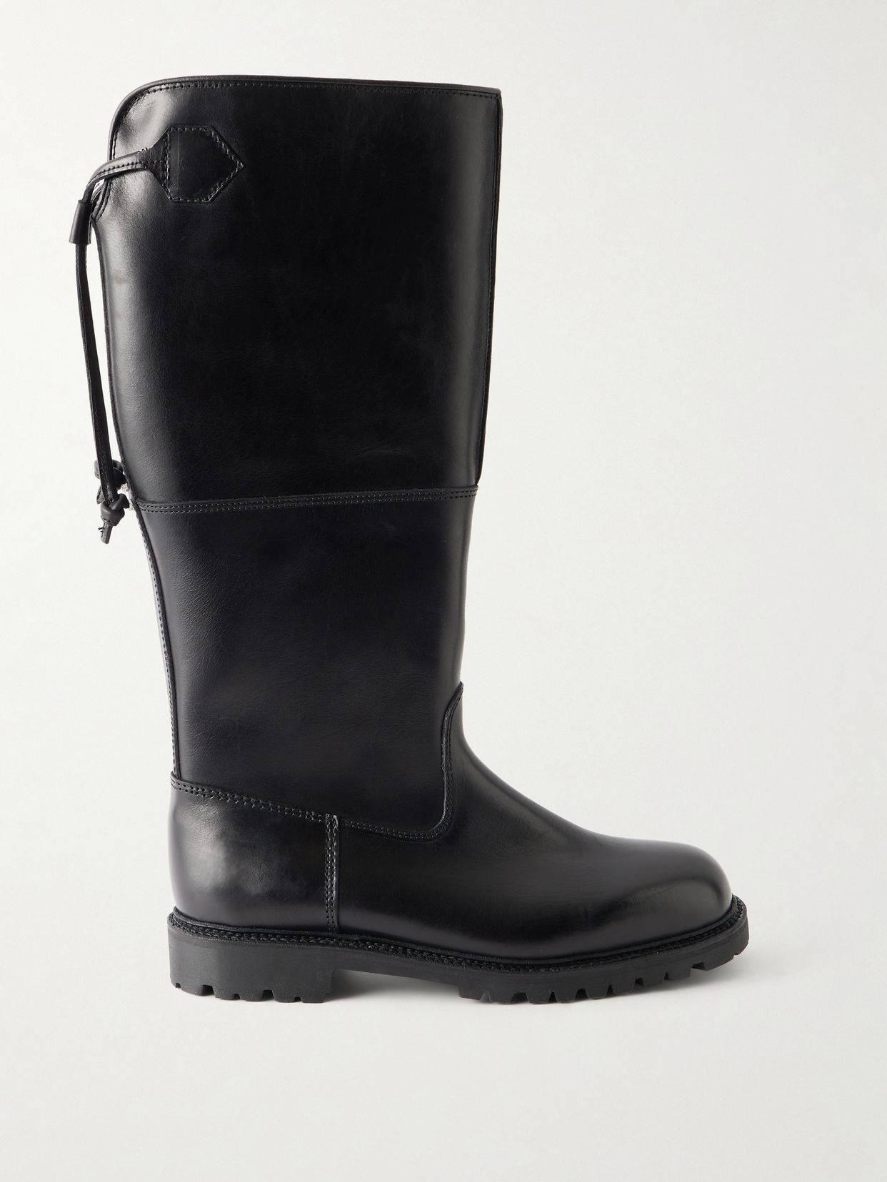 forest leather knee boots