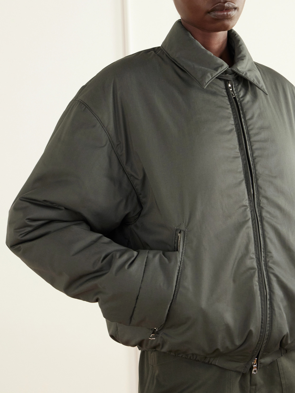 Plombe Padded Cotton-Poplin Jacket