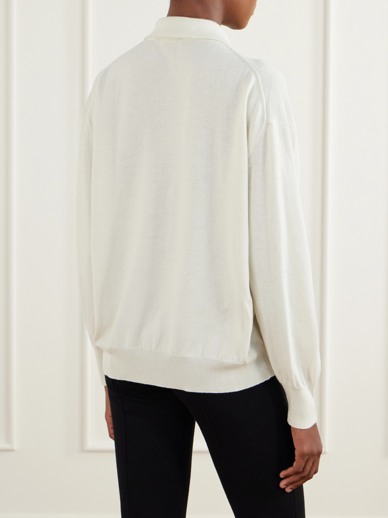 Elyse Cotton And Wool-Blend Polo