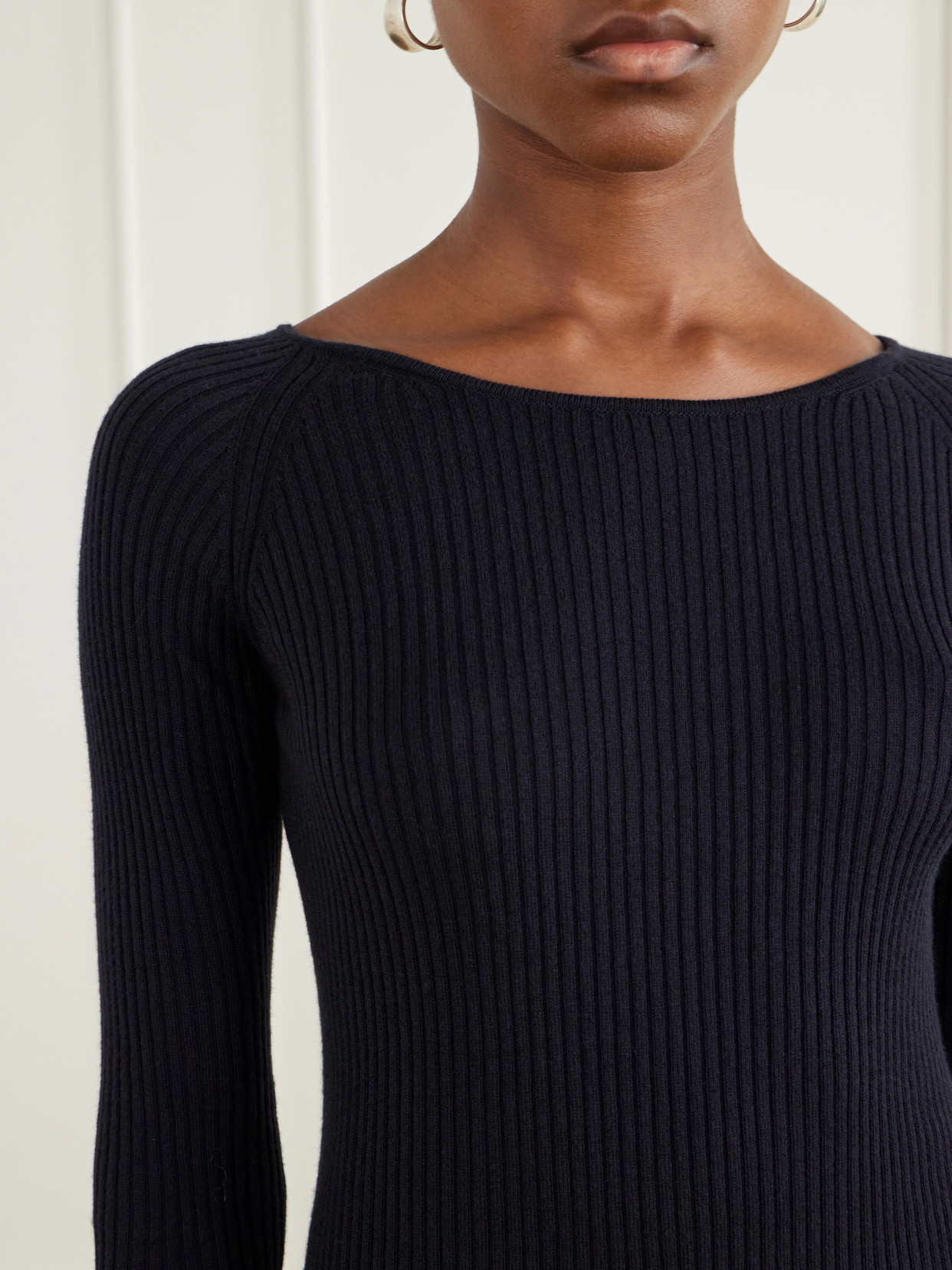 Bara Ribbed Cotton And Cashmere-Blend Sweater
