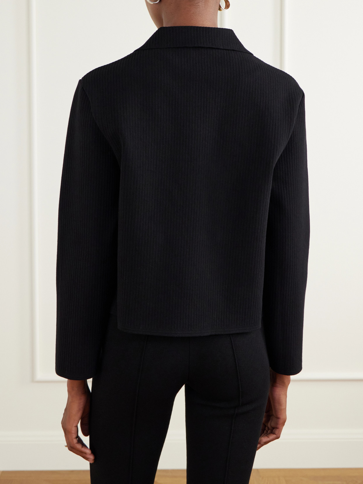 Maude Ribbed Cotton-Blend Jacket