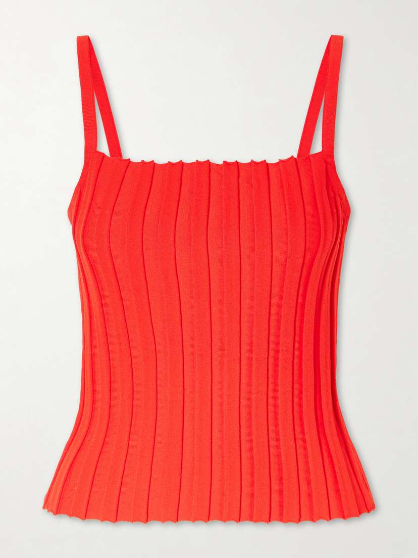 Staud Skye Ribbed Jersey Tank | Thumbnail 6 Staud Skye Ribbed Jersey Tank | Thumbnail 6