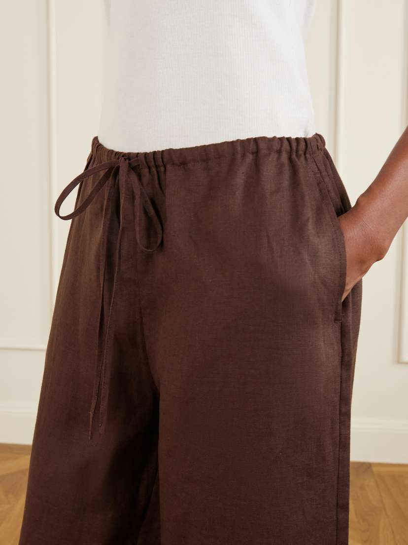 Staud Mateo Linen Mid-rise Wide-leg Pants | Thumbnail 5 Staud Mateo Linen Mid-rise Wide-leg Pants | Thumbnail 5