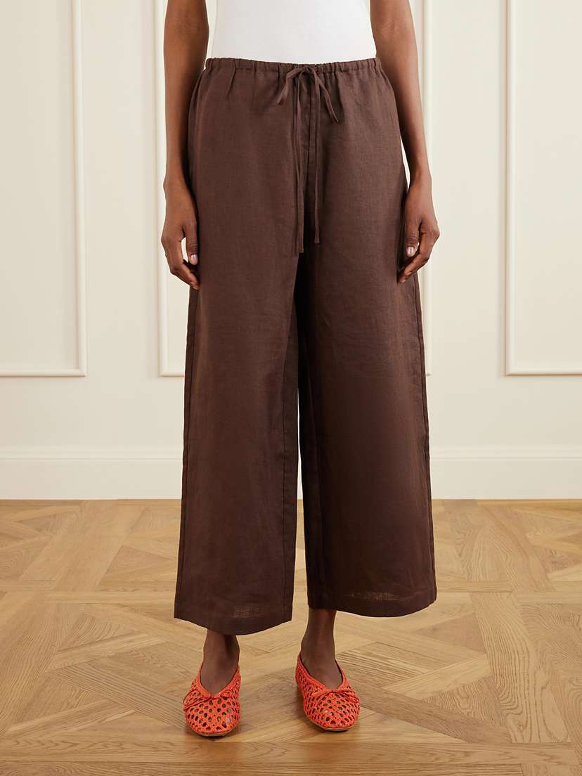 Staud Mateo Linen Mid-rise Wide-leg Pants | Thumbnail 3 Staud Mateo Linen Mid-rise Wide-leg Pants | Thumbnail 3