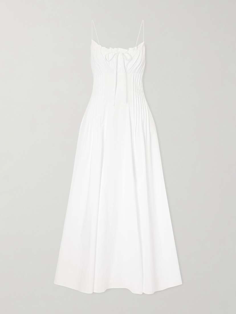 Staud Margi Cotton-blend Midi Dress | Thumbnail 5 Staud Margi Cotton-blend Midi Dress | Thumbnail 5