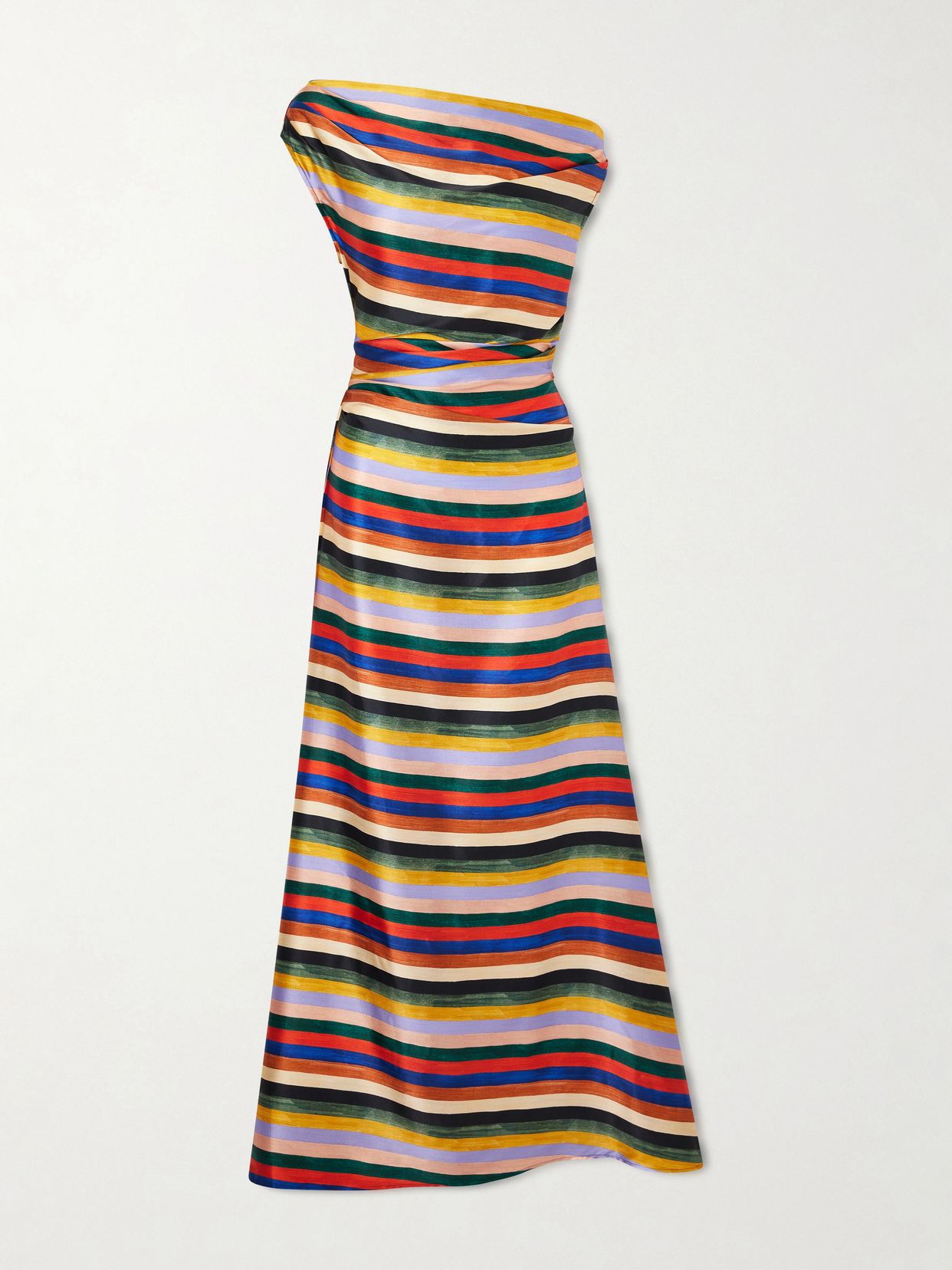 staud.clothing PHARE SILK MAXI DRESS | ARTIST STRIPE