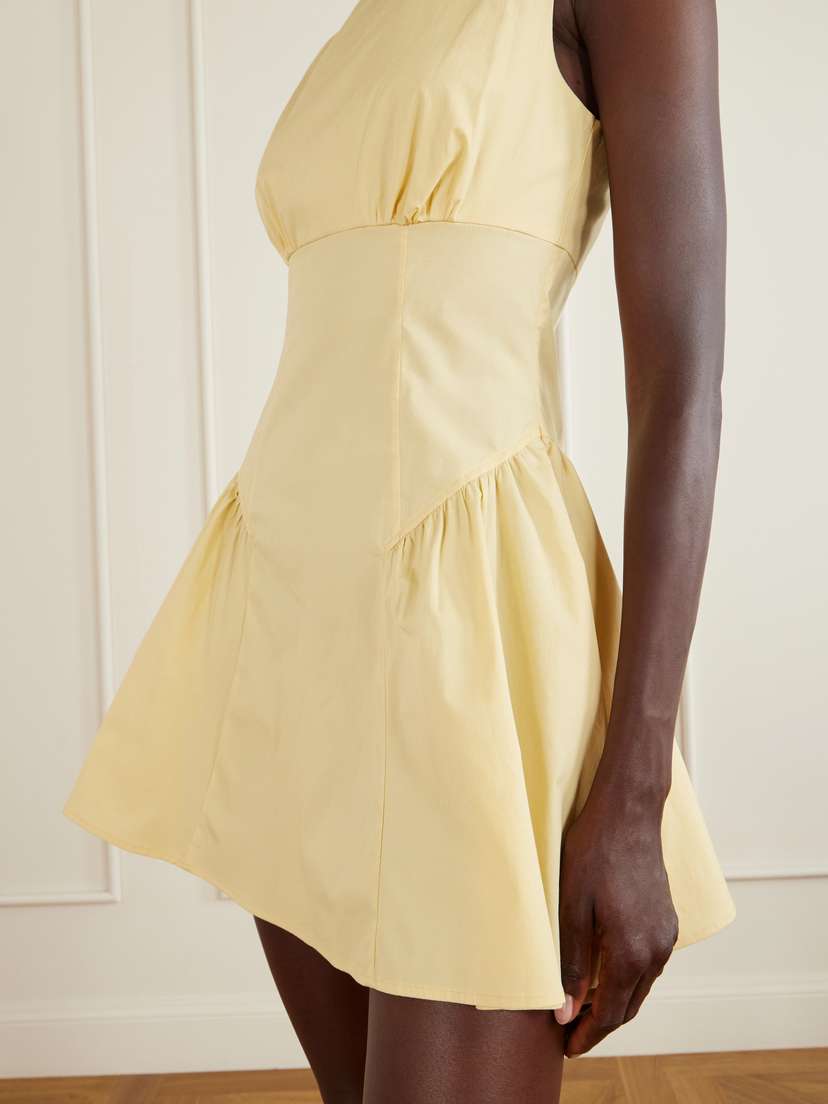 Staud Gwen Paneled Cotton-blend Poplin Mini Dress | Thumbnail 4 Staud Gwen Paneled Cotton-blend Poplin Mini Dress | Thumbnail 4