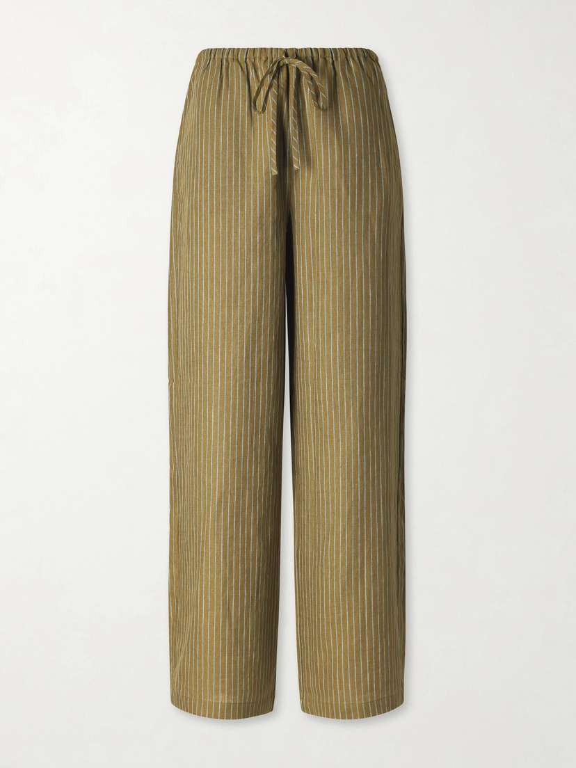 Staud Mateo Striped Linen Wide-leg Pants | Thumbnail 6 Staud Mateo Striped Linen Wide-leg Pants | Thumbnail 6