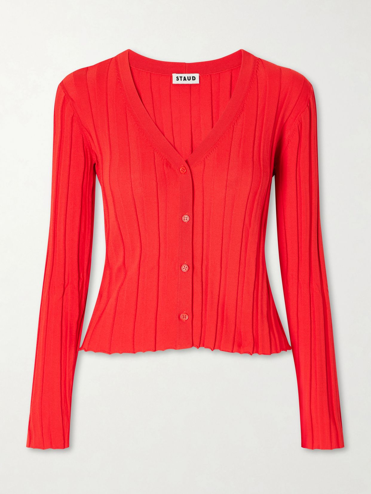 ezra ribbed jersey cardigan