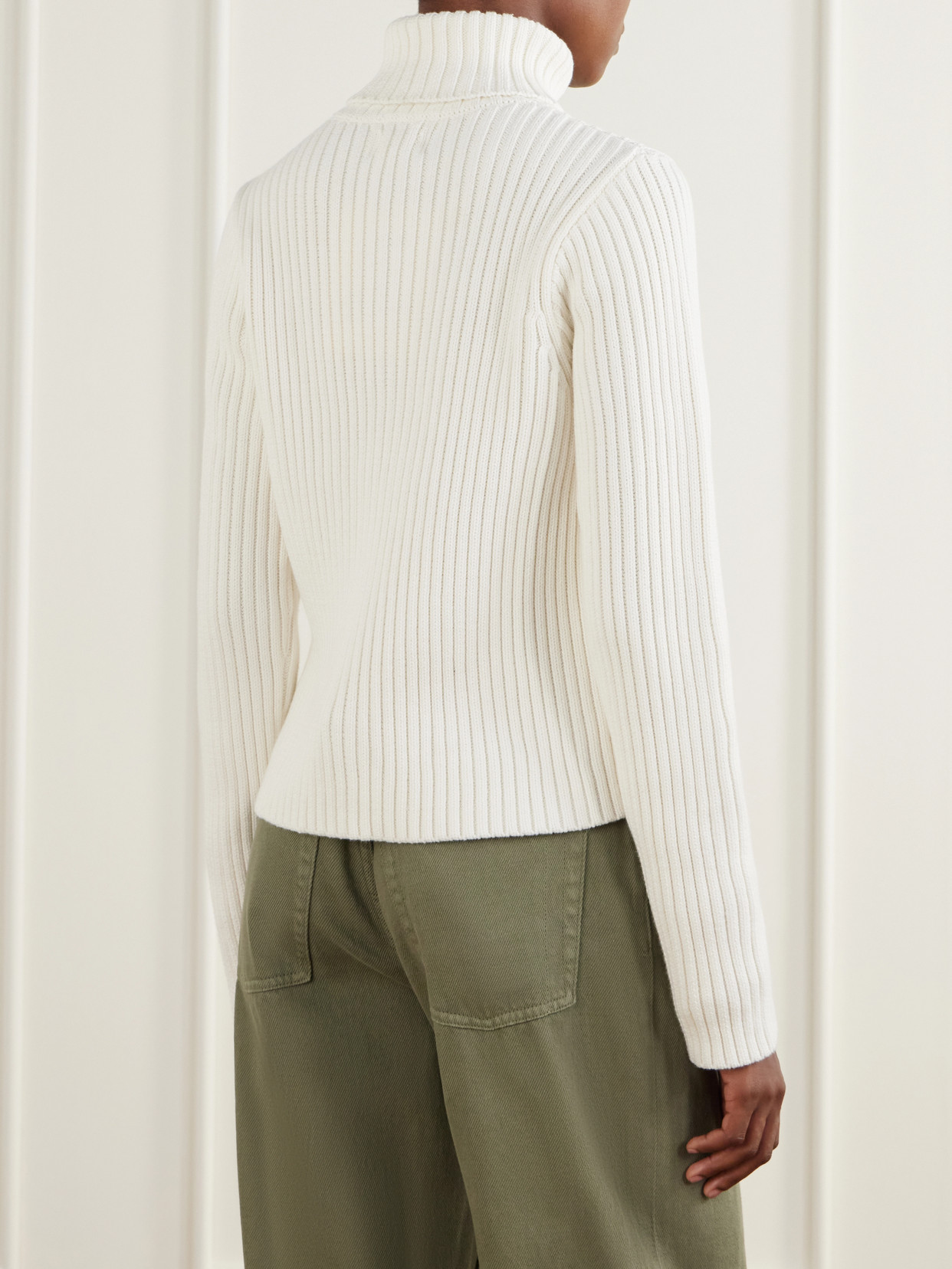 Miller Ribbed Cotton Turtleneck Sweater