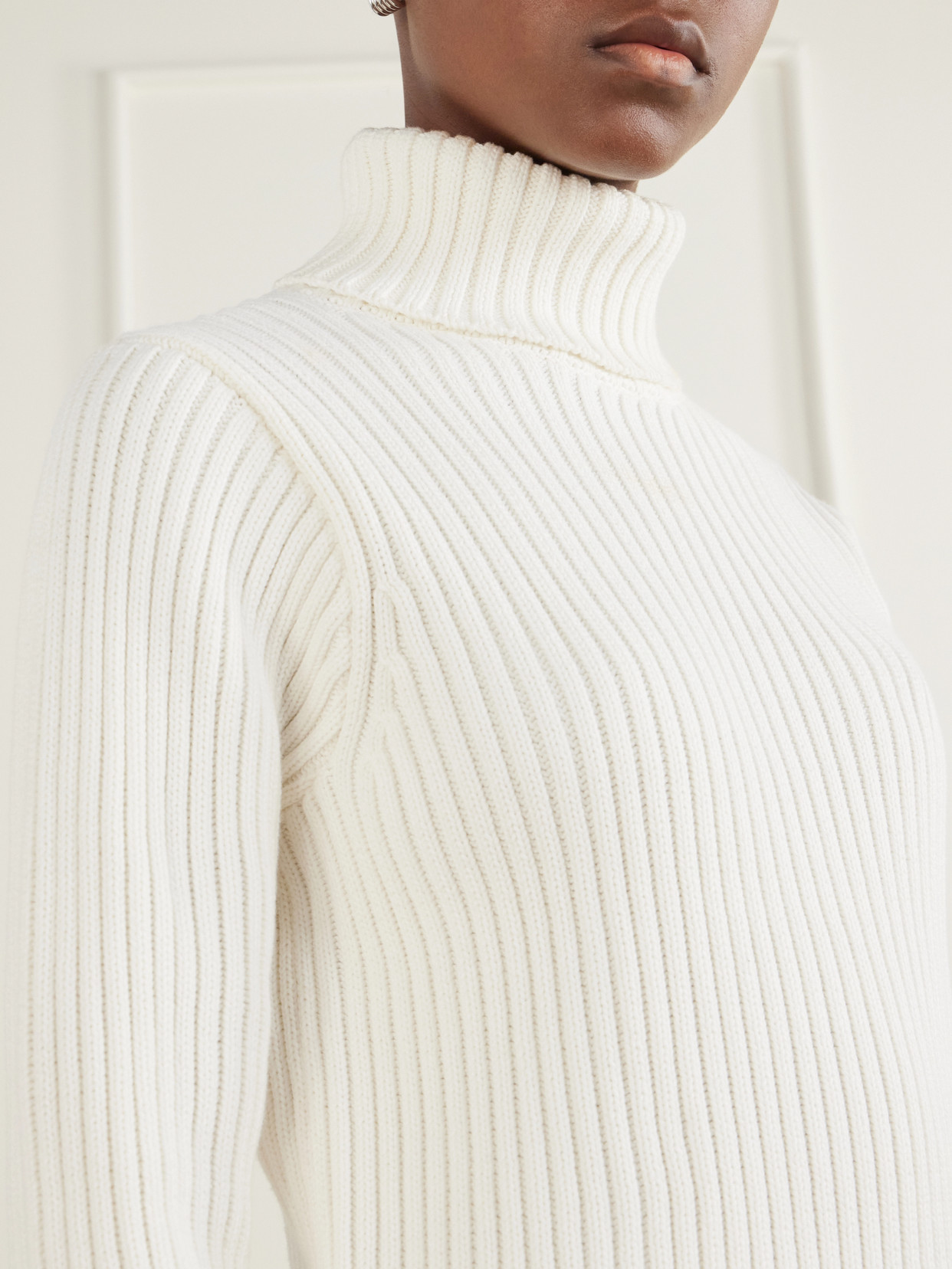 Miller Ribbed Cotton Turtleneck Sweater