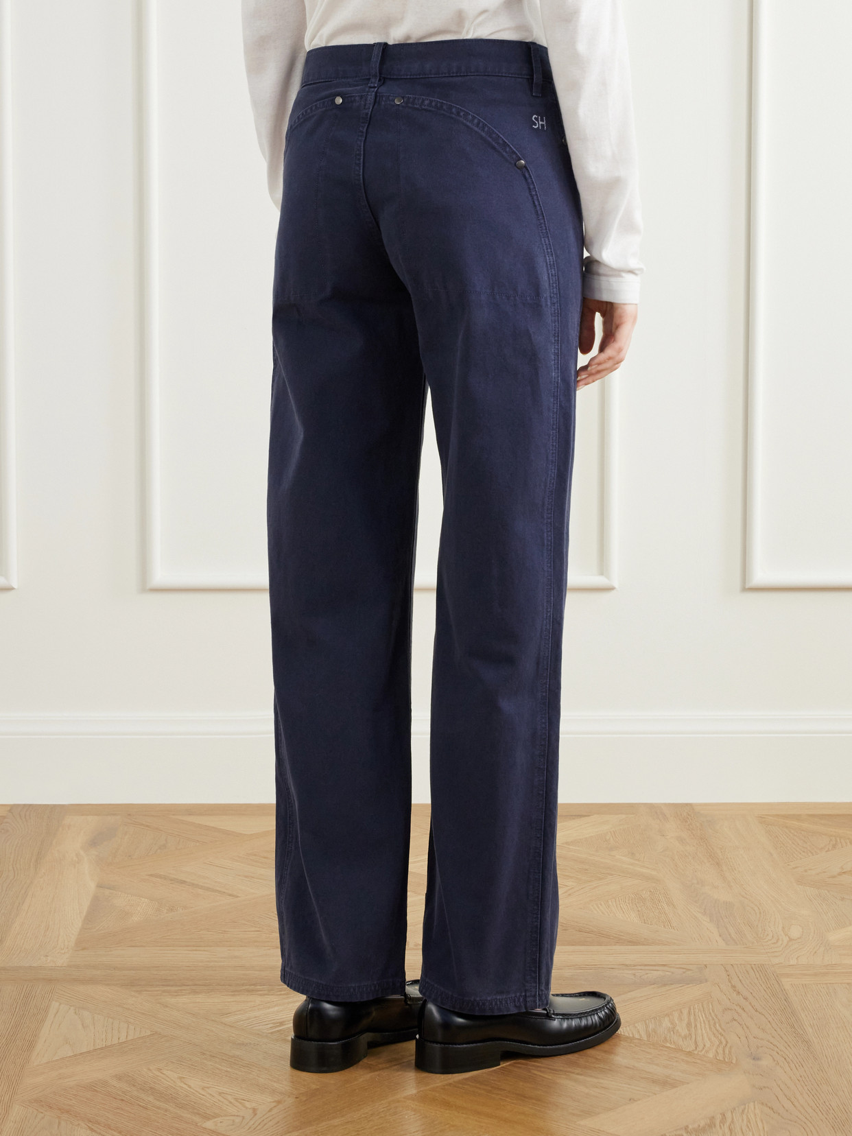 Supply Paneled Mid-Rise Straight-Leg Jeans
