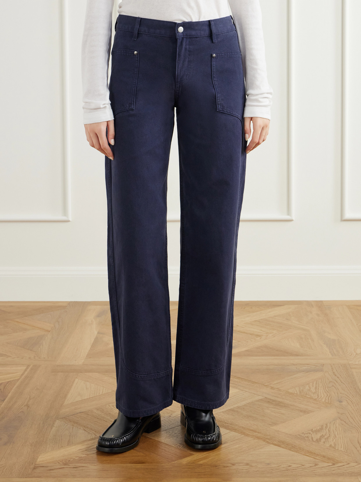 Supply Paneled Mid-Rise Straight-Leg Jeans