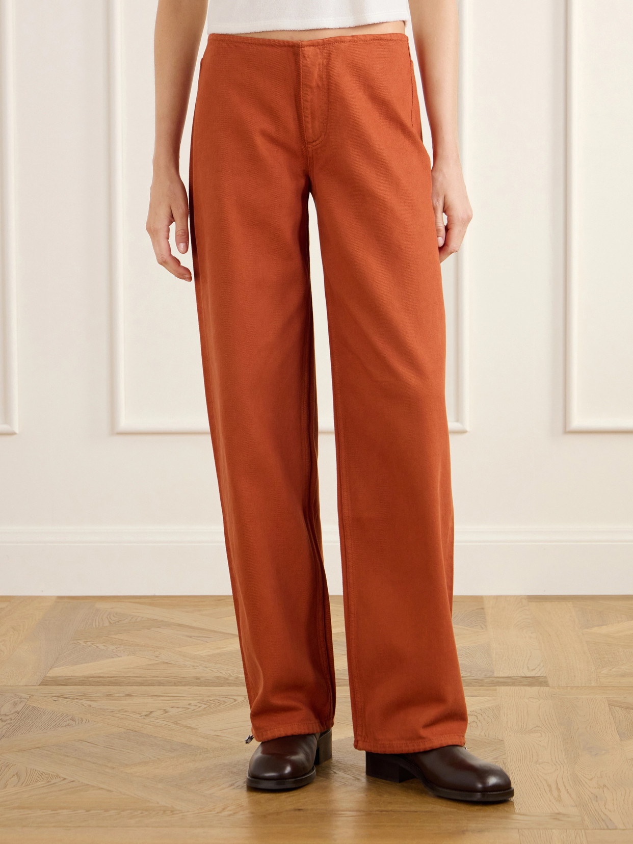 Sport Jean Low-Rise Straight-Leg Jeans