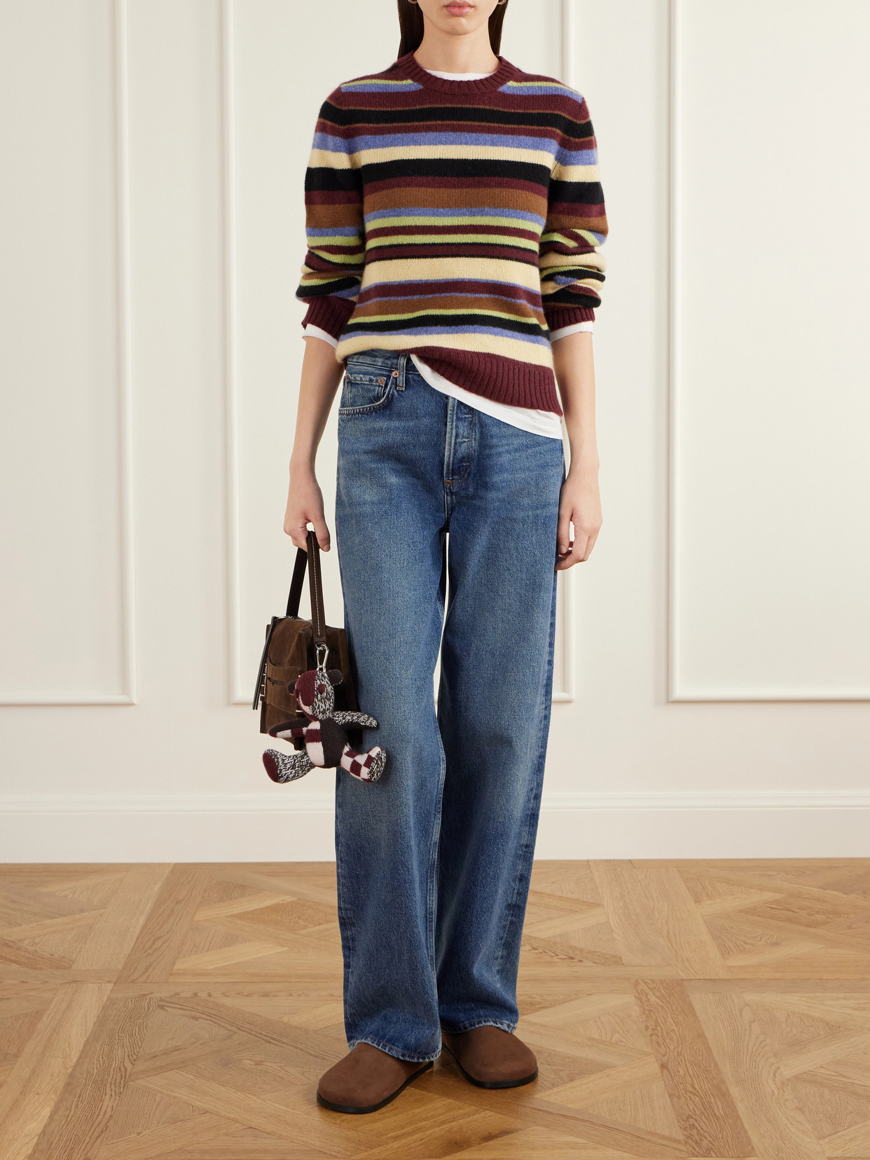 Elena Striped Cashmere Sweater