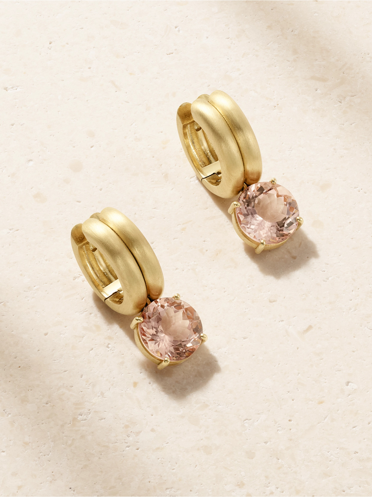 Irene Neuwirth Heroic 18-karat Gold Morganite Earrings