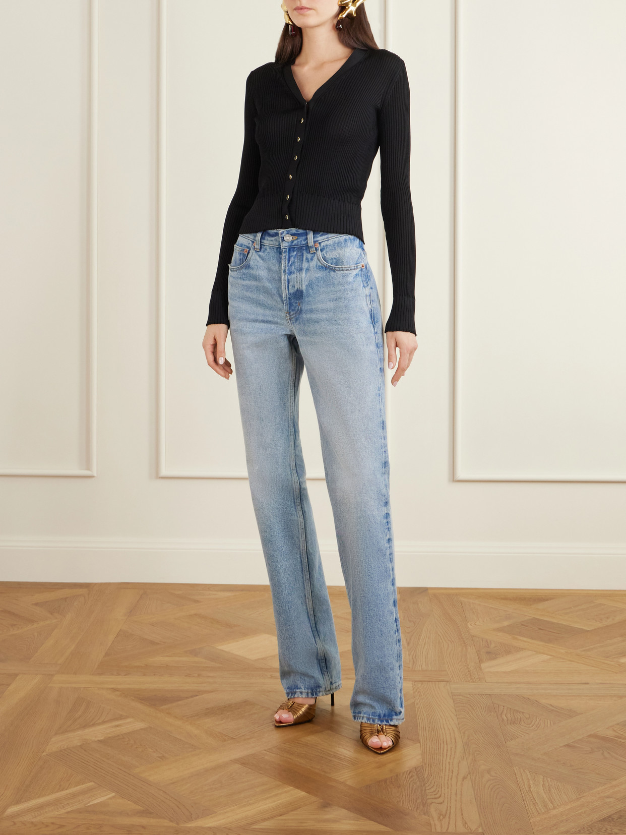 Nico High-Rise Straight-Leg Jeans