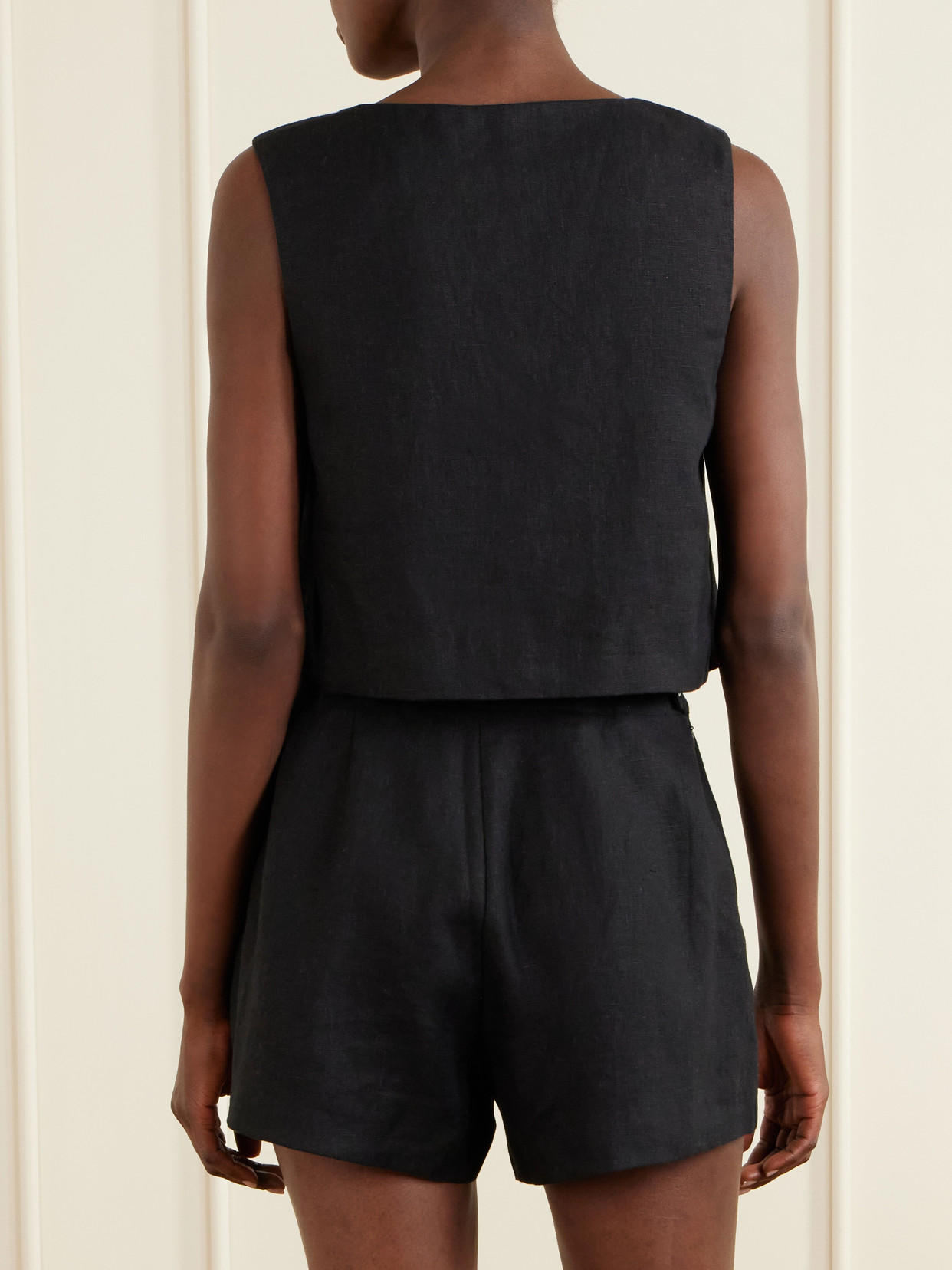 Posse Rio Sleeveless Top In Black