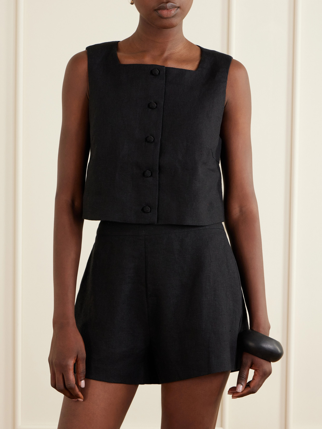 Posse Rio Sleeveless Top In Black