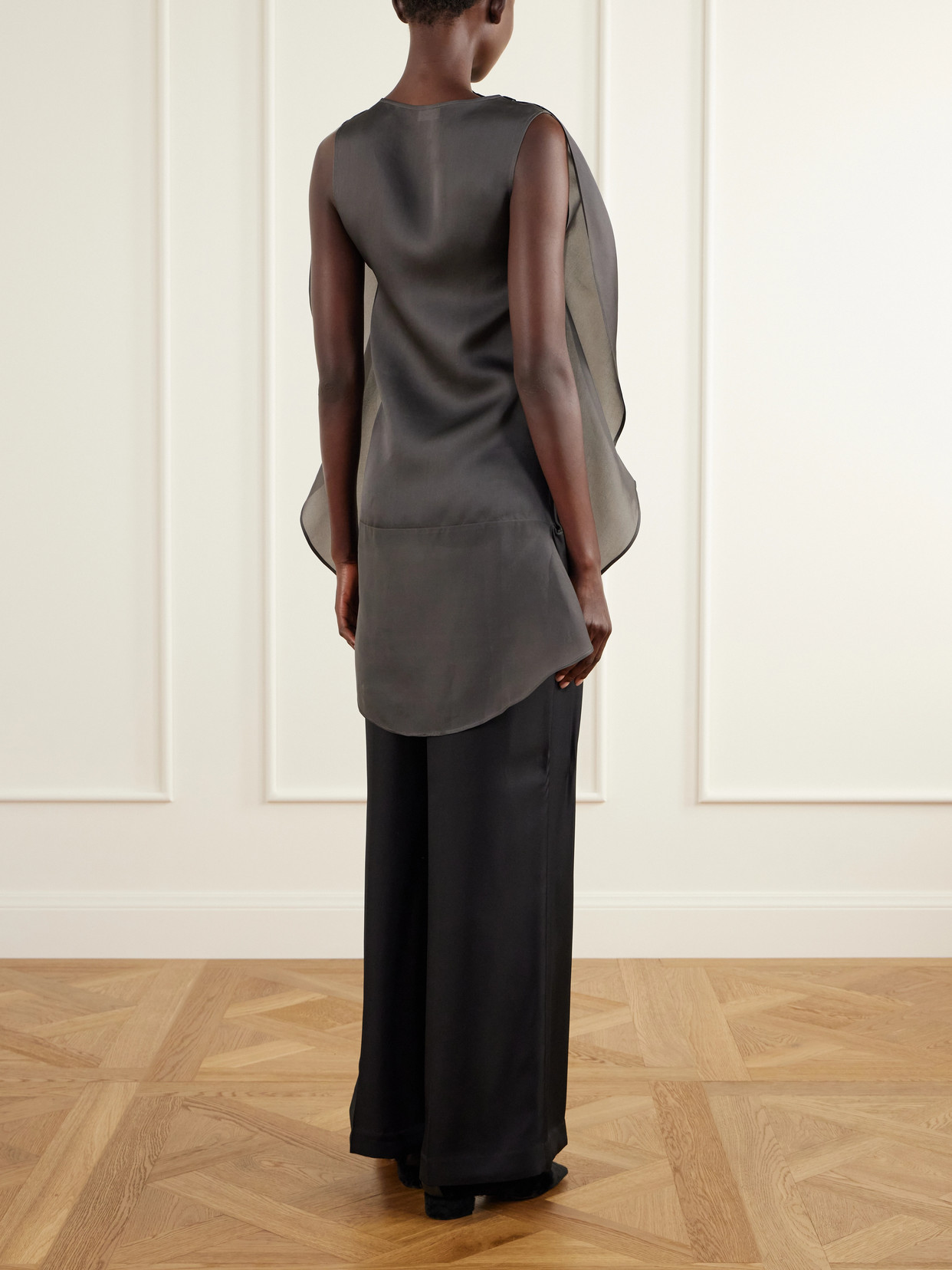 Ikra Silk-Organza Blouse
