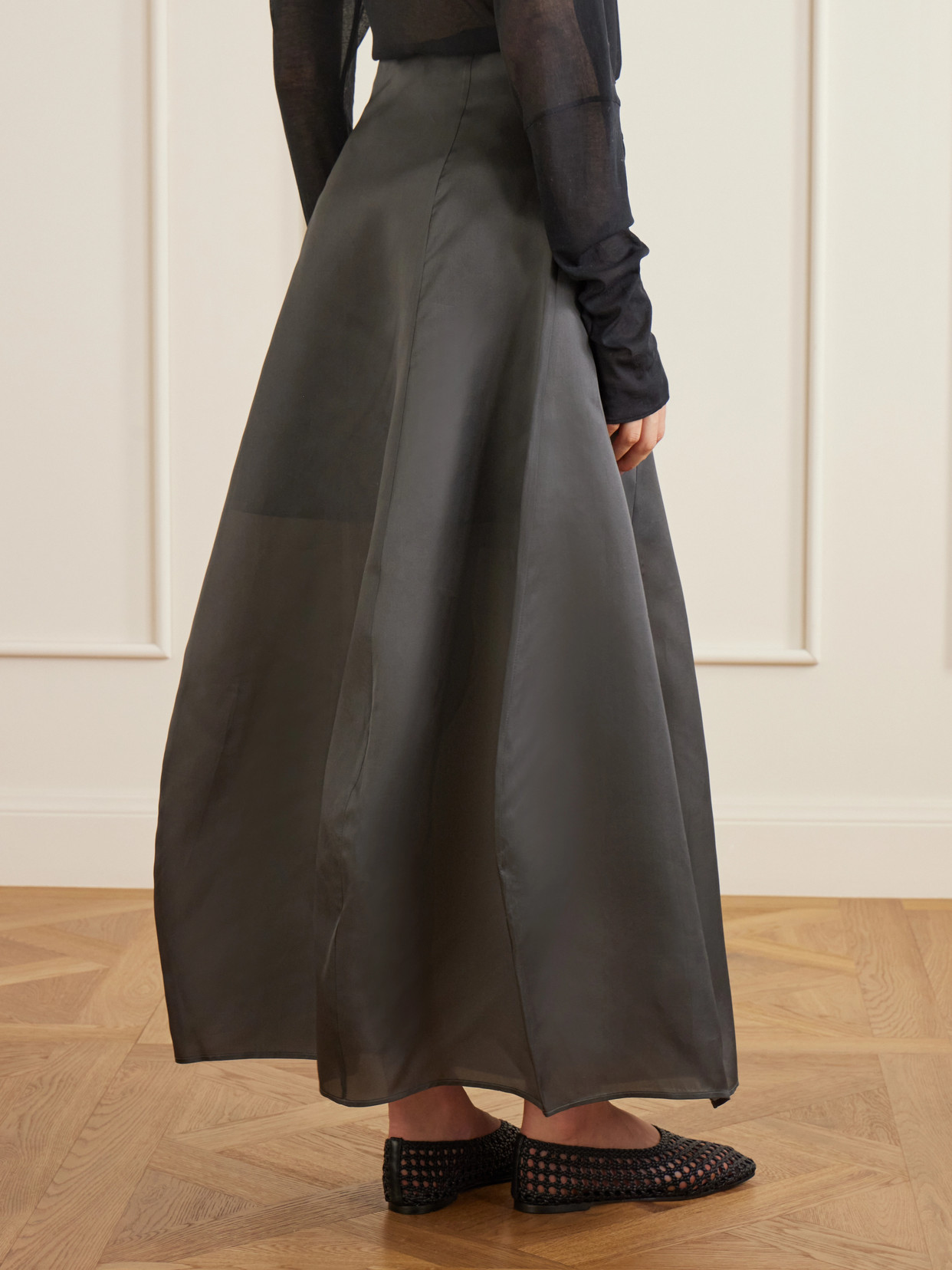 Cocoon Silk-Organza Maxi