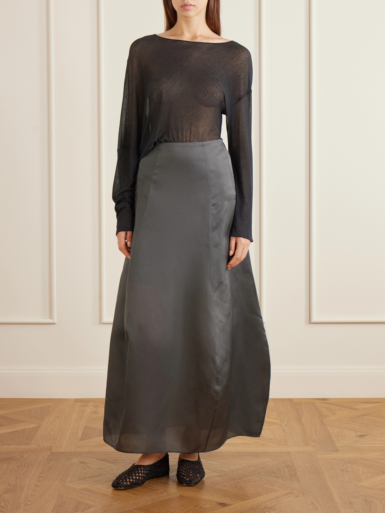 Cocoon Silk-Organza Maxi