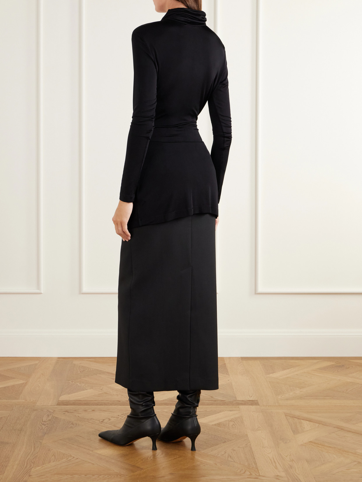 Gitta Cut-Out Jersey Blouse