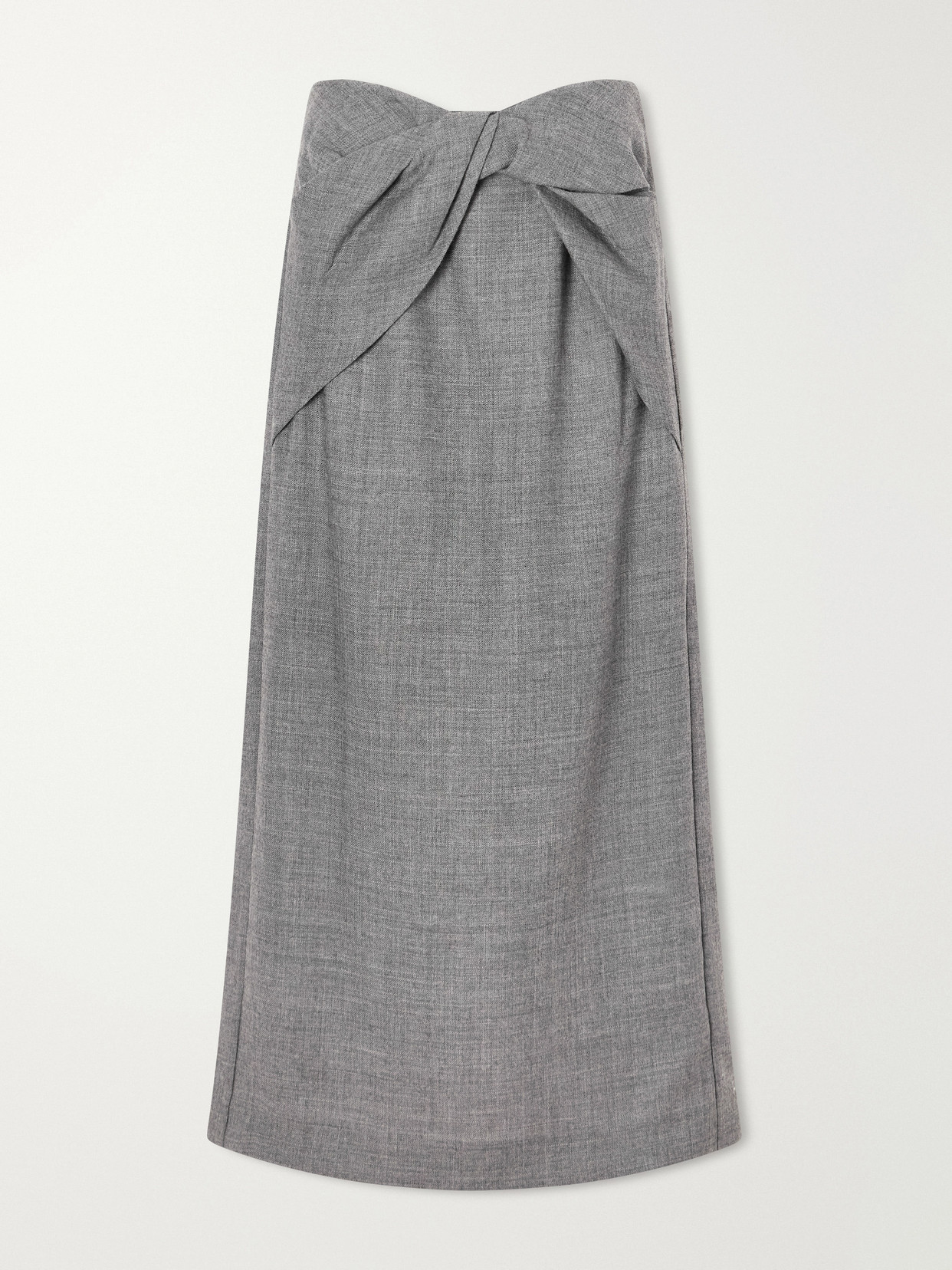 Hope Knot-Detail Wool-Fresco Midi