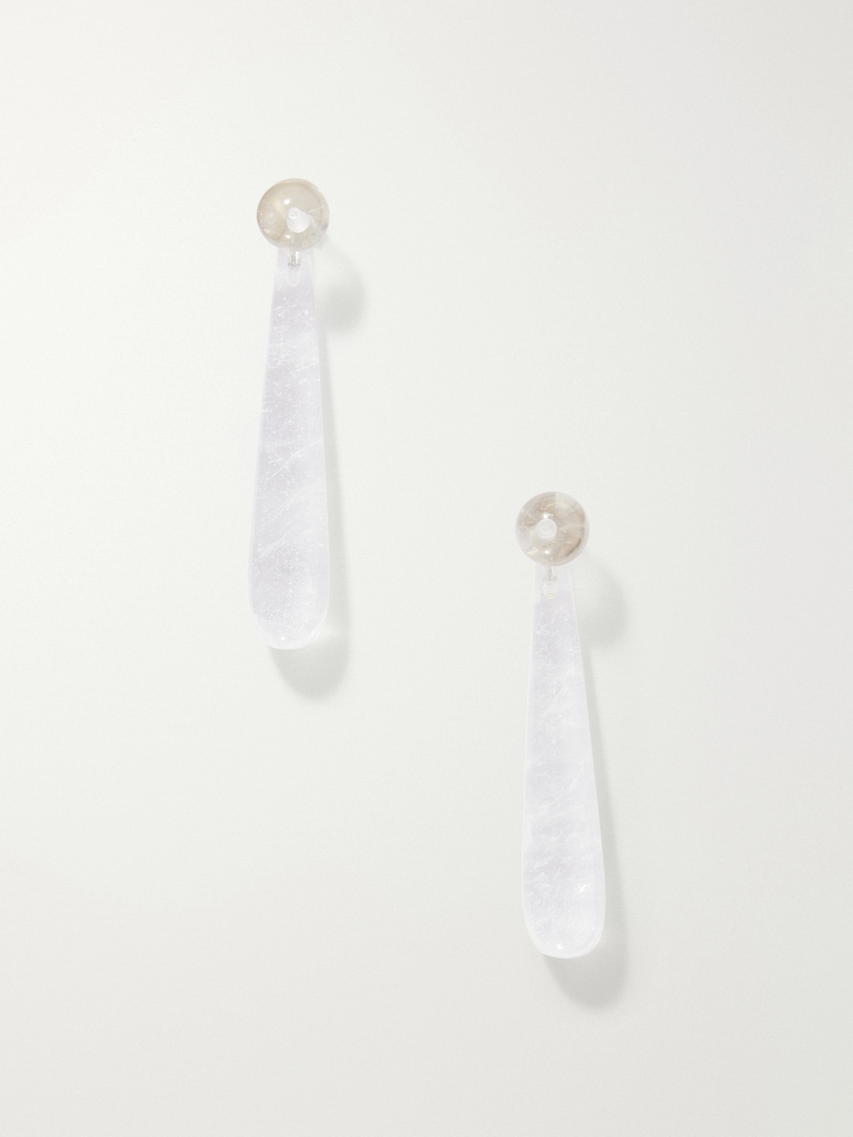 Sophie Buhai Angelika Medium Sterling Silver And Quartz Earrings In Multi
