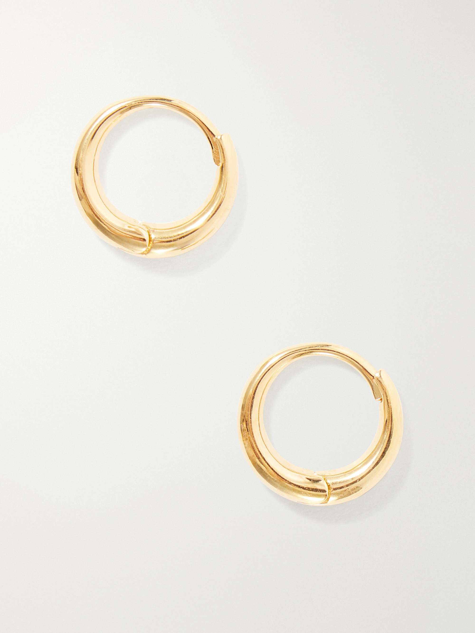 SOPHIE BUHAI Medium Nouveau gold-tone sterling silver hoop