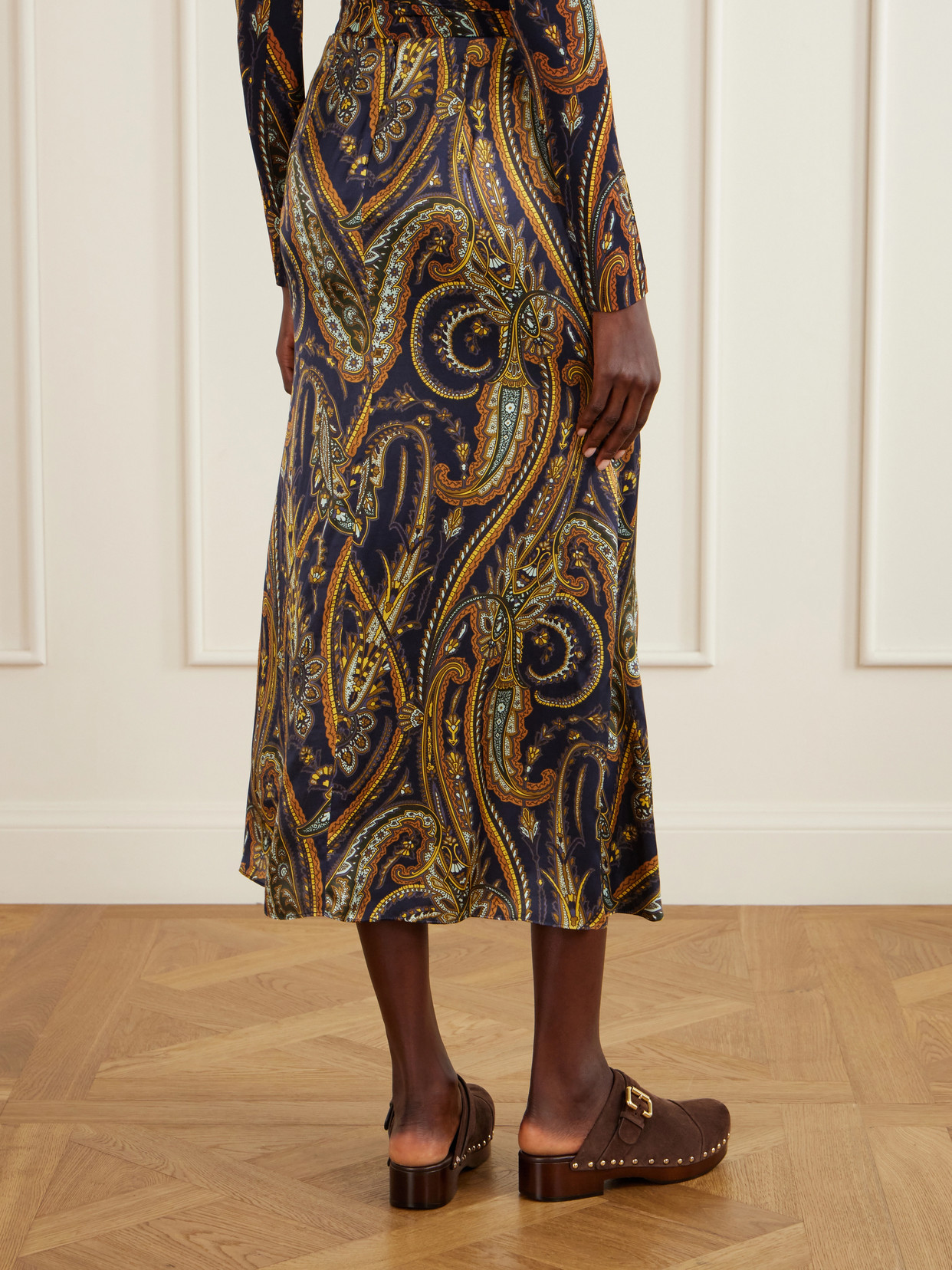 Paisley-Print Midi