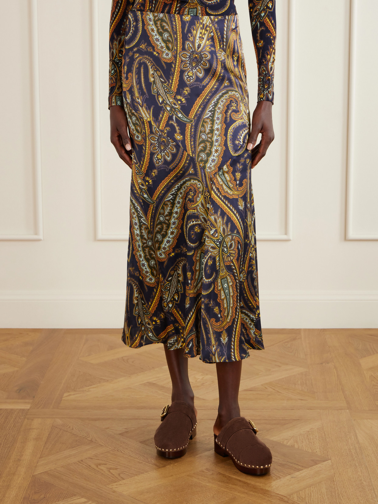 Paisley-Print Midi