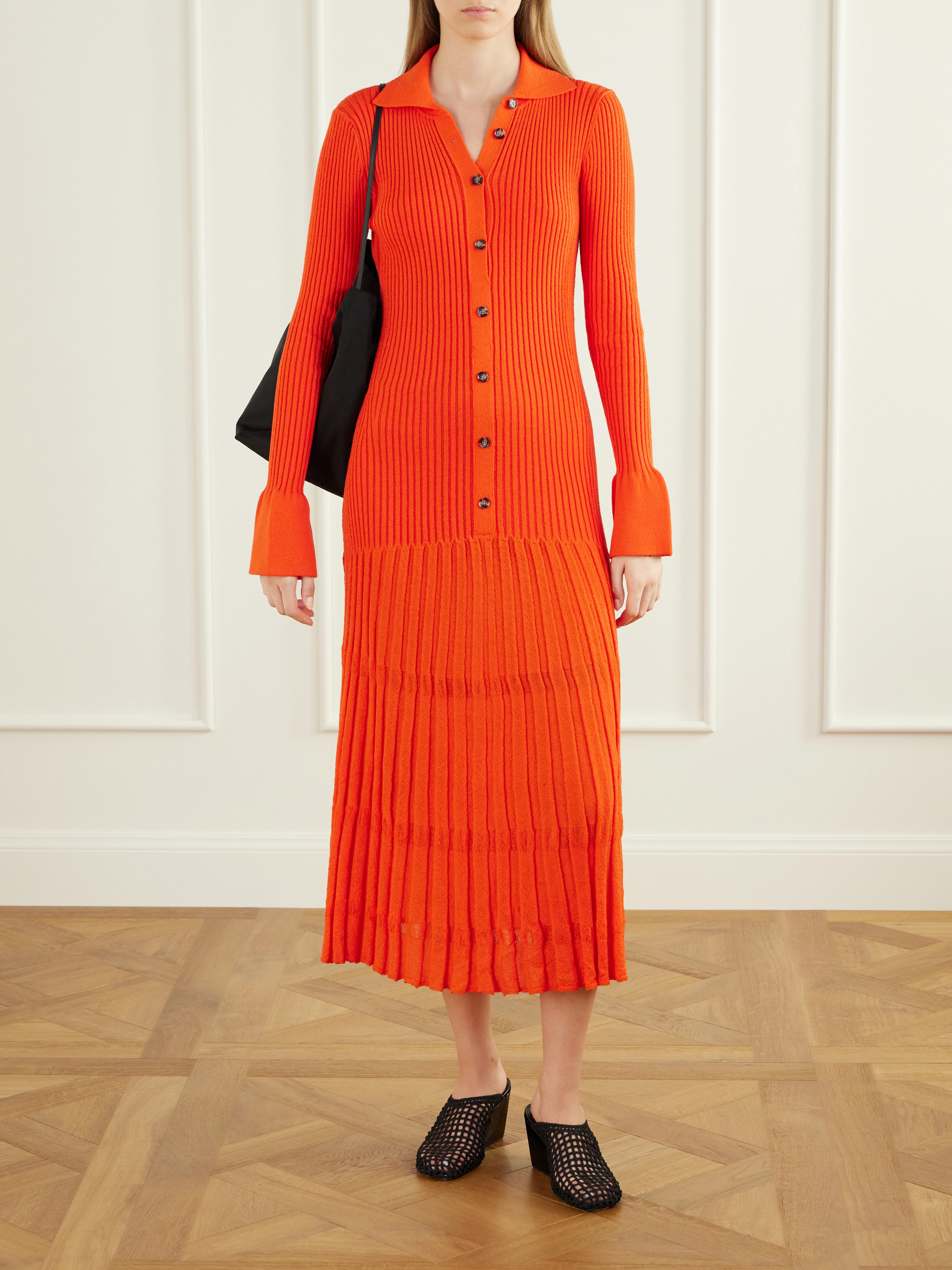 Proenza Schouler Rosario ribbed stretch wool-blend maxi dress