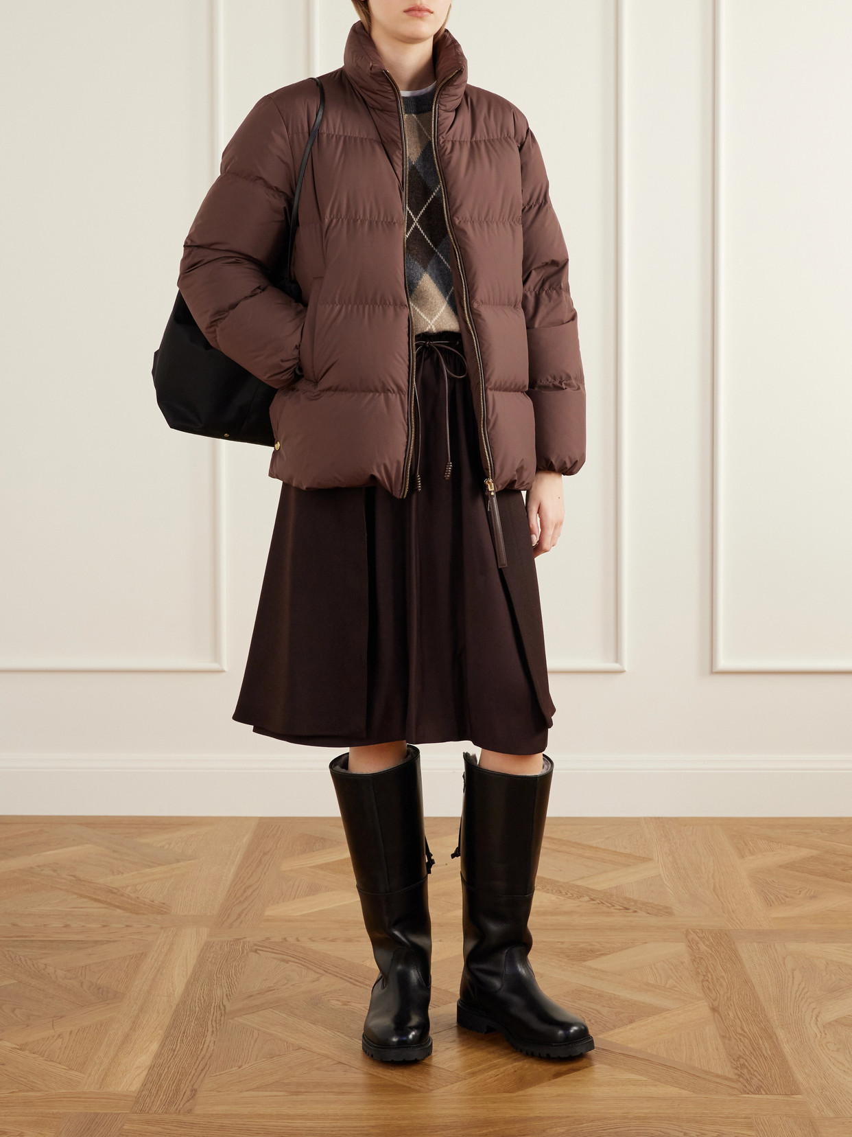 Vivantesse Shell Quilted Down Jacket