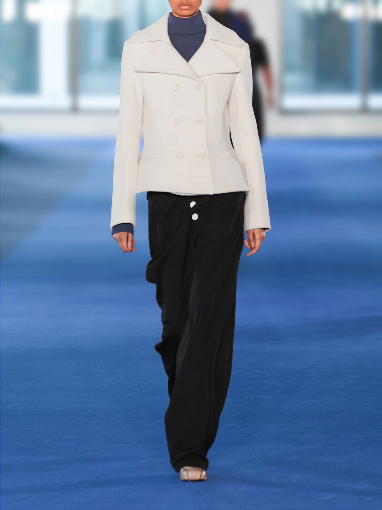 Romane Double-Breasted Wool-Blend Jacket