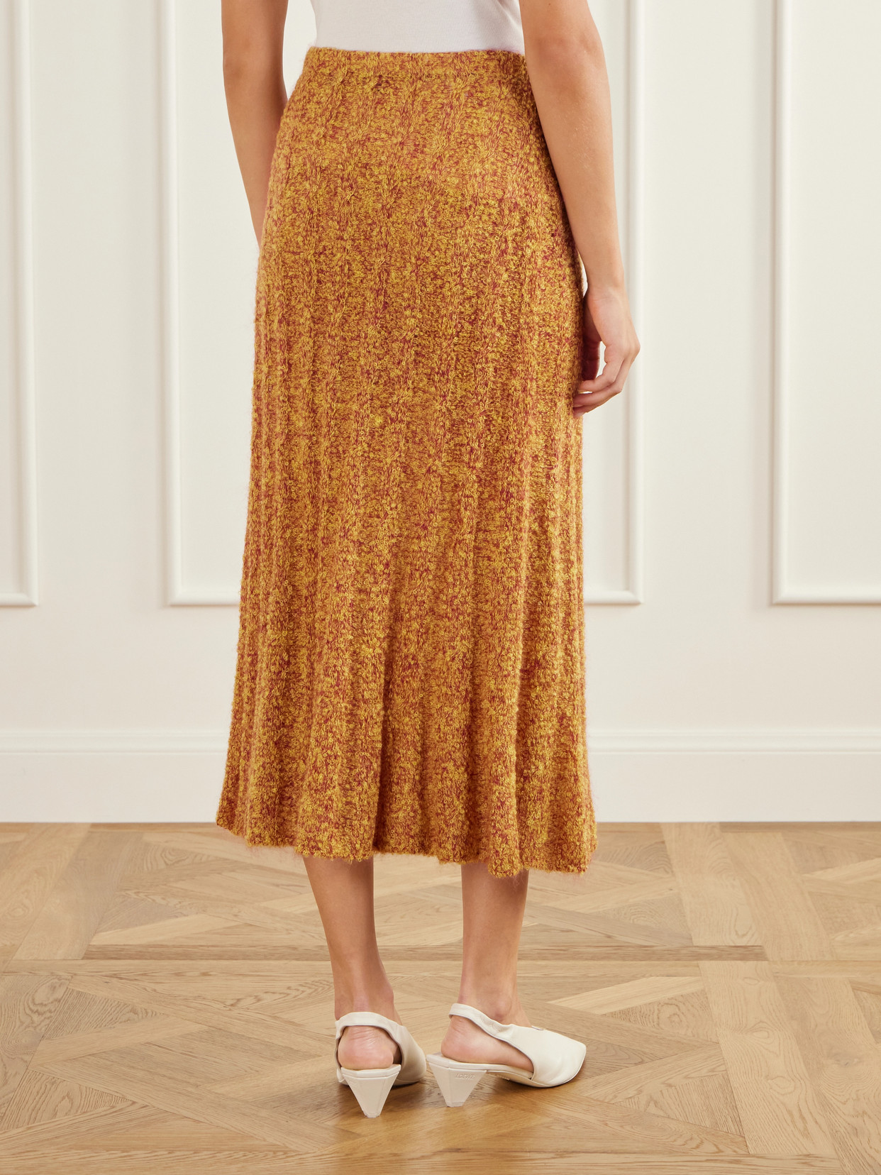 Joelle Cable-Knit Mohair-Blend Maxi