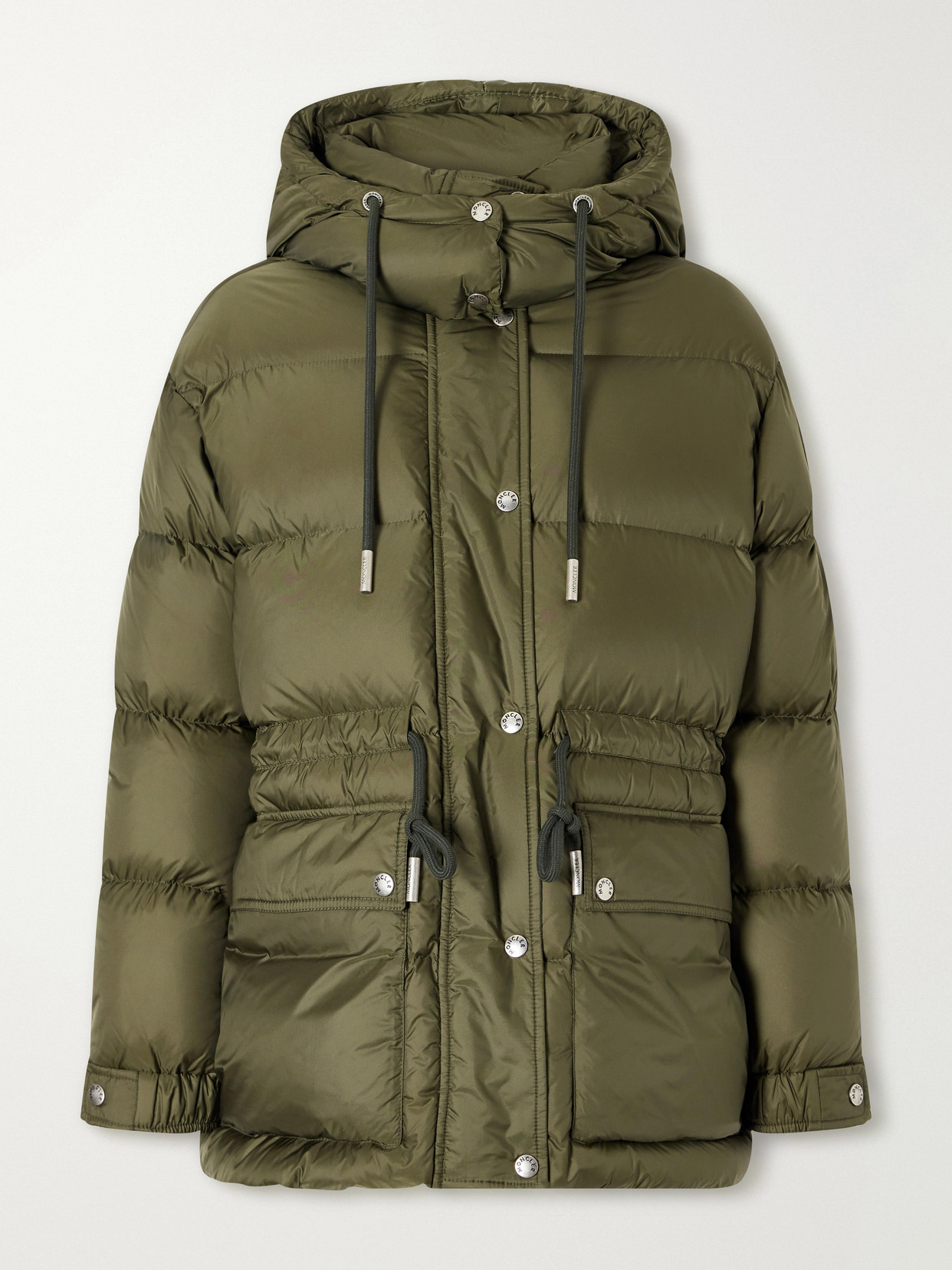 Moncler - Sesie Hooded Quilted Shell Down Jacket - Green