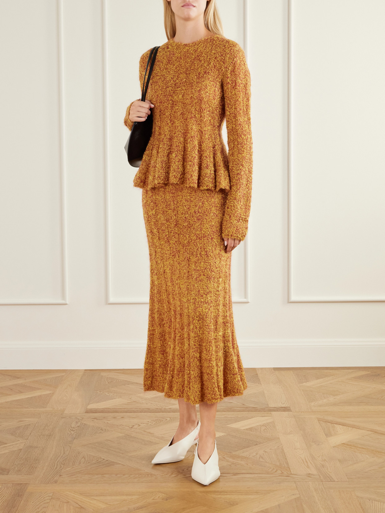 Joelle Cable-Knit Mohair-Blend Sweater