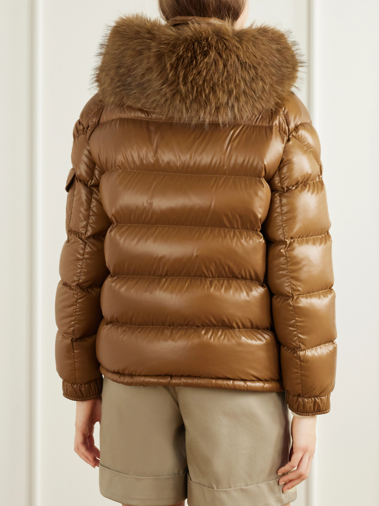 Hypolais Hooded Plush-Trimmed Quilted Shell Down Jacket