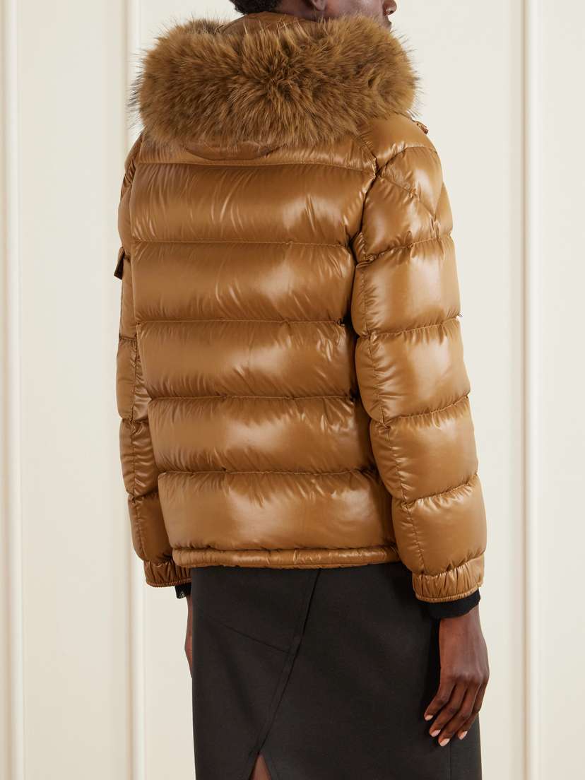 Moncler Hypolais Hooded Plush-trimmed Quilted Shell Down Jacket | Thumbnail 3 Moncler Hypolais Hooded Plush-trimmed Quilted Shell Down Jacket | Thumbnail 3