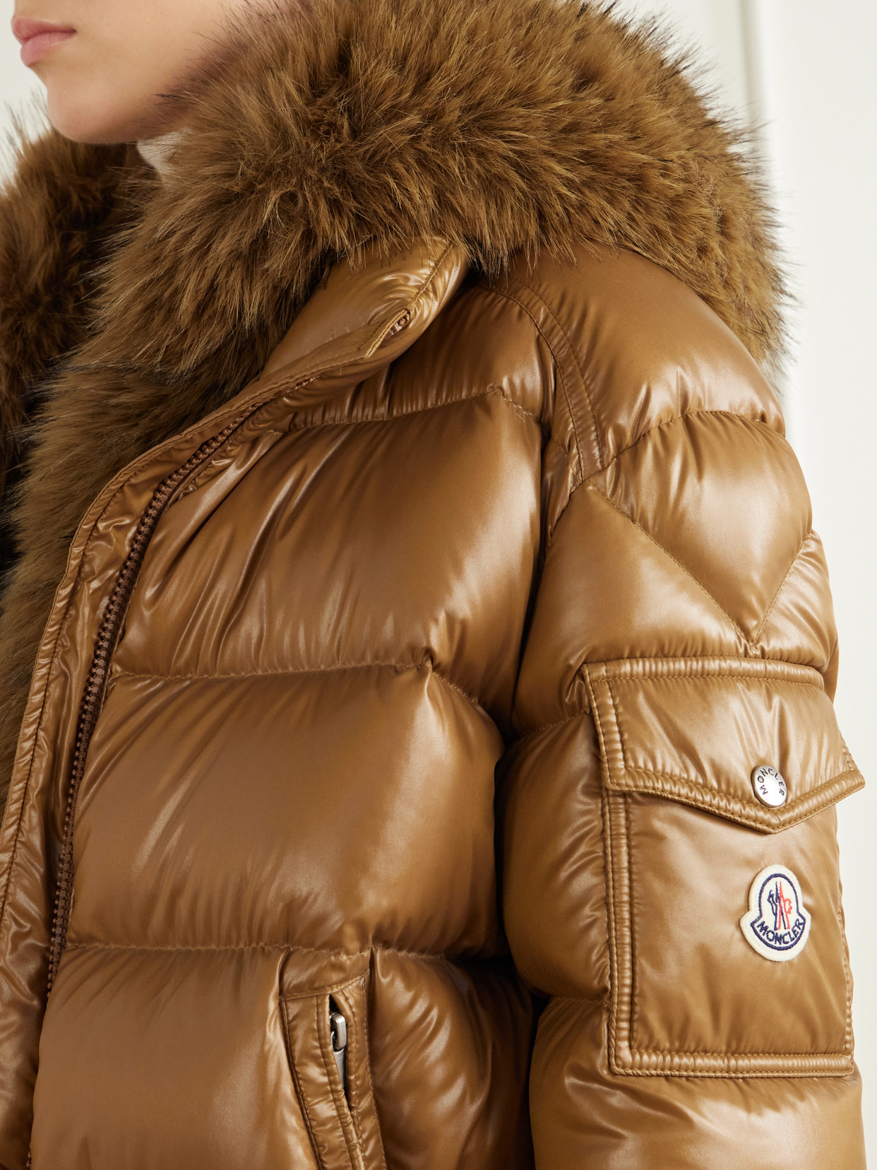 Hypolais Hooded Plush-Trimmed Quilted Shell Down Jacket