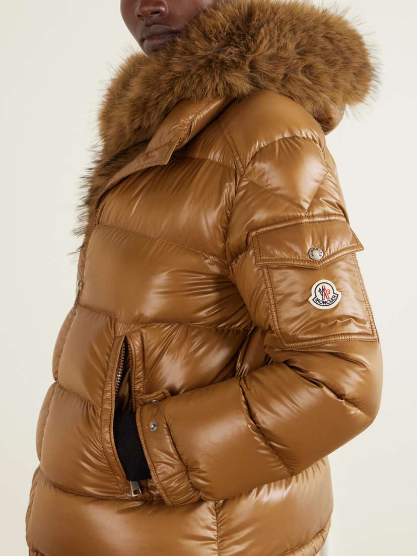 Moncler Hypolais Hooded Plush-trimmed Quilted Shell Down Jacket | Thumbnail 4 Moncler Hypolais Hooded Plush-trimmed Quilted Shell Down Jacket | Thumbnail 4