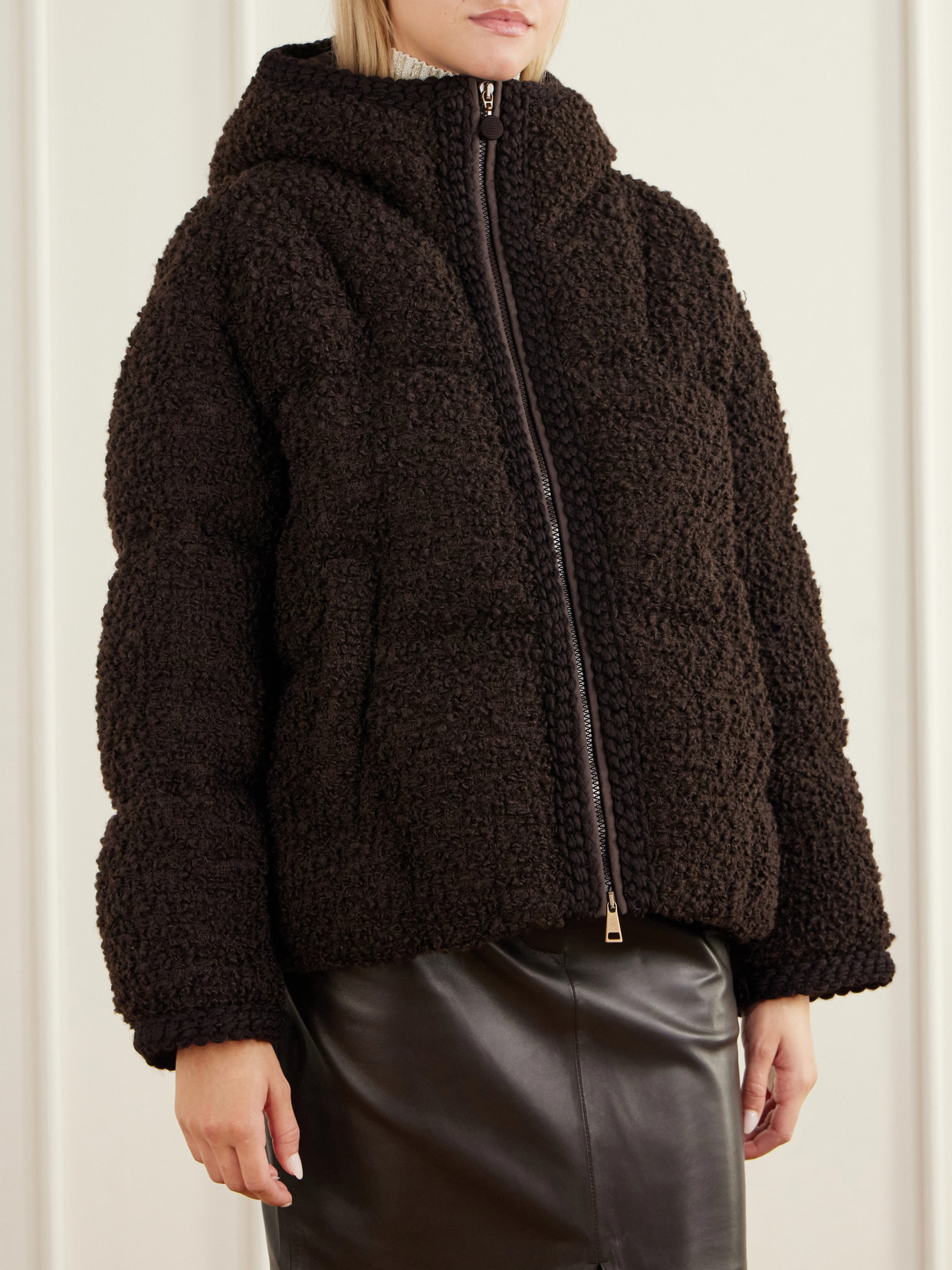 Cristallin Shell-Trimmed Wool-Blend Bouclé Jacket