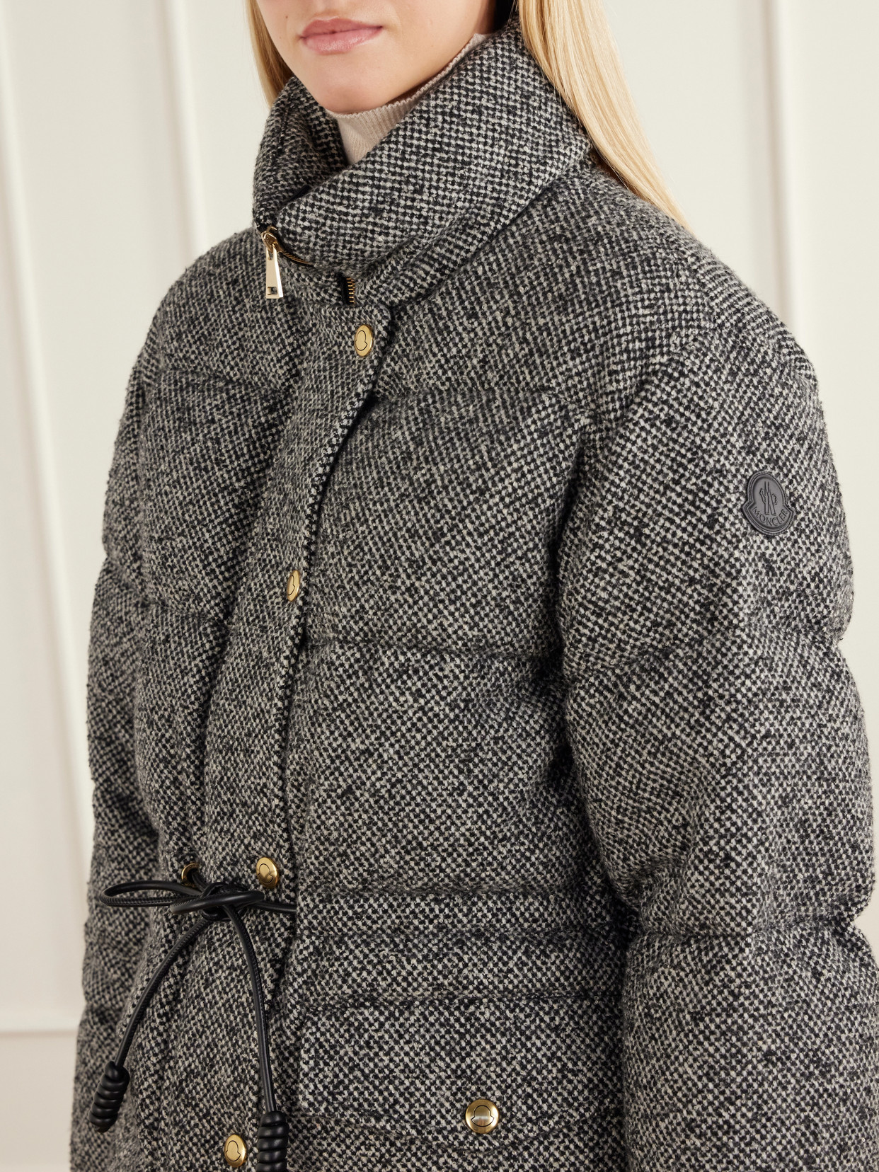 Diaphanes Wool-Blend Quilted Down Jacket