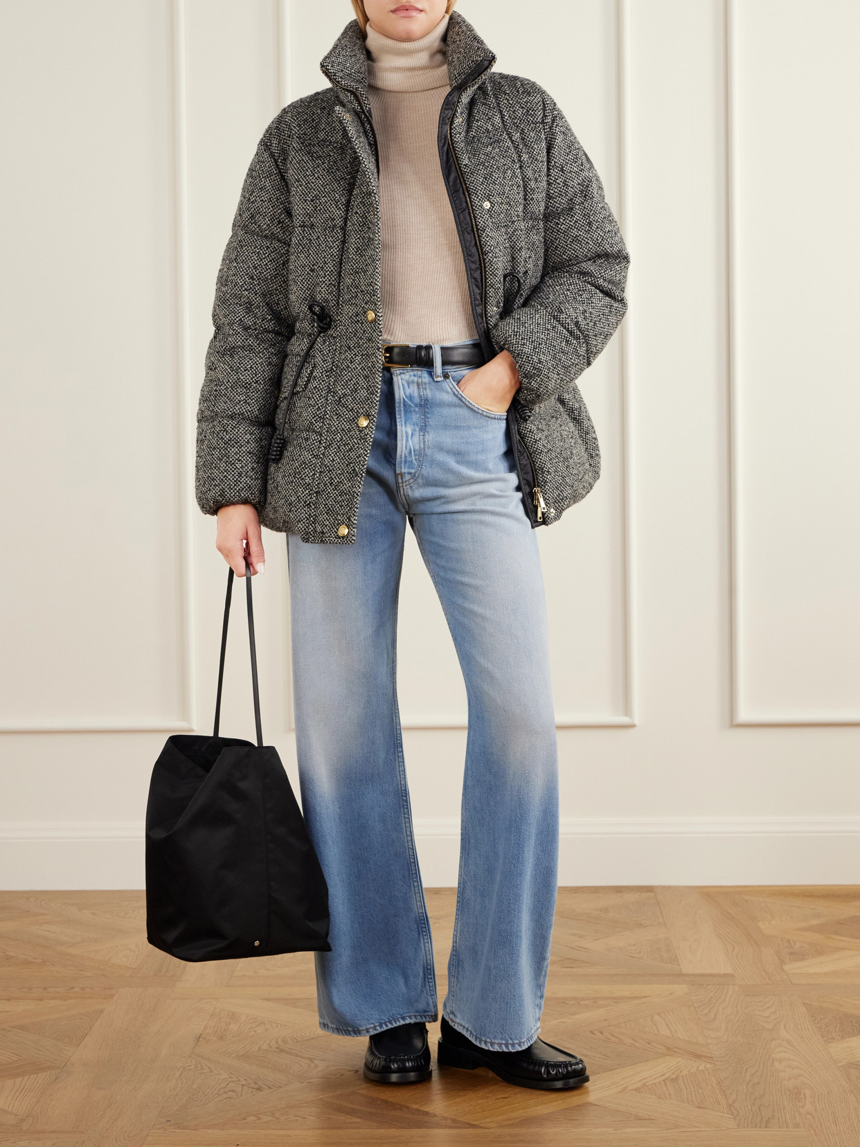 Diaphanes Wool-Blend Quilted Down Jacket