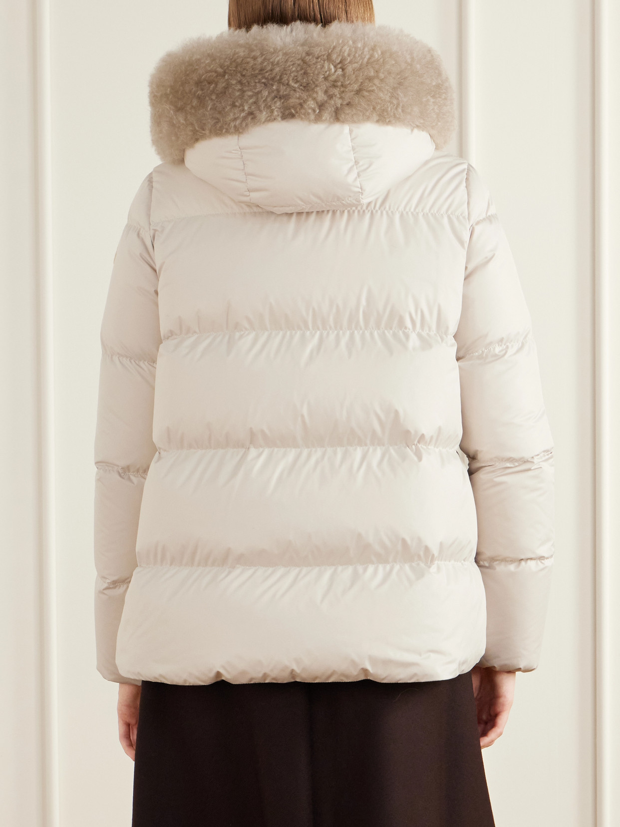 Laichefur Plush-Trimmed Shell Quilted Down Jacket
