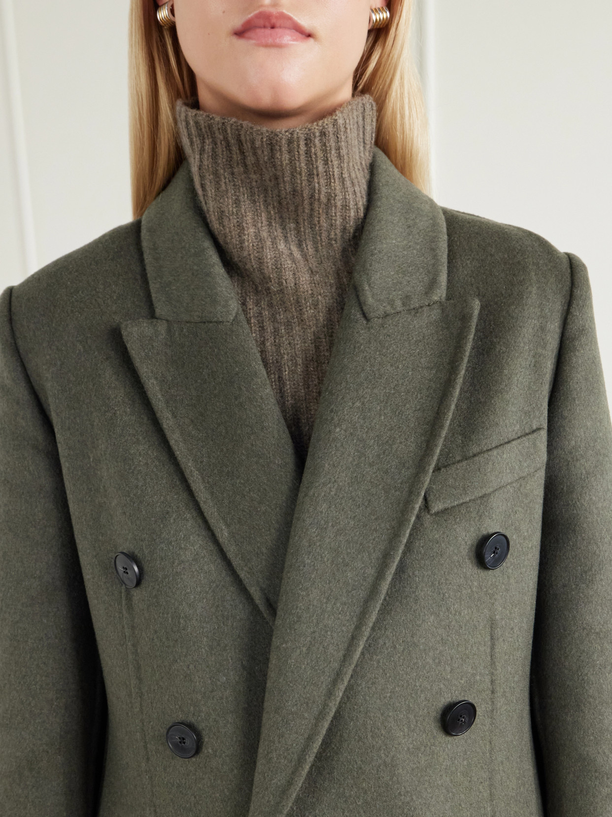 Catriona Double-Breasted Wool And Cashmere-Blend Coat